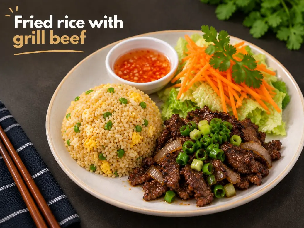 Fried Rice Grilled Beef