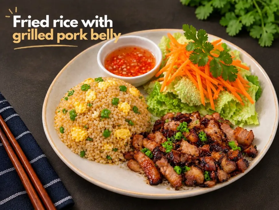 Fried Rice Grilled Pork Belly