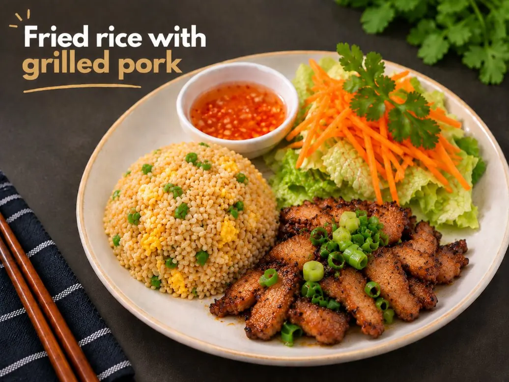 Fried Rice Grilled Pork