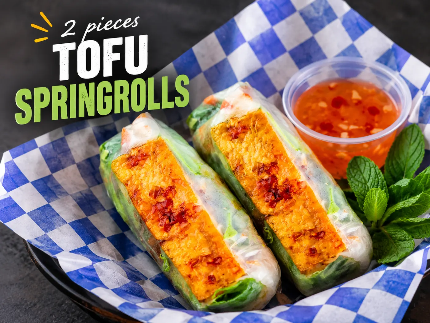 Tofu Springrolls 2 Piece