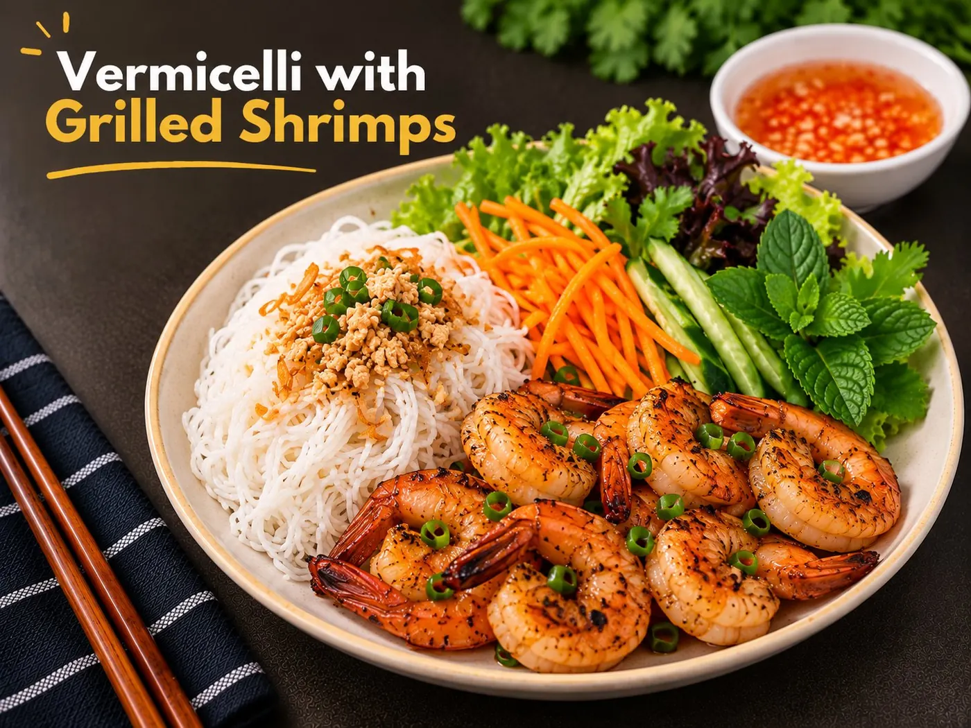 Vermicelli Grilled Shrimps